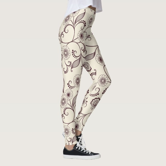 Floral Patterned Leggings  (Right)