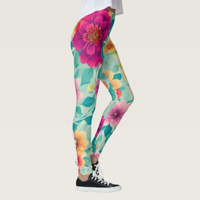Floral Patterned Leggings  (Right)