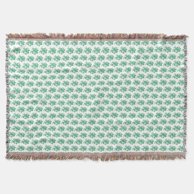 Floral patterned throw blanket (Front)