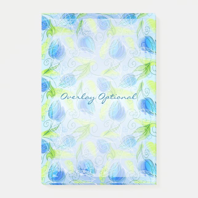 Floral Patterns 40 Post-it Notes (Front)