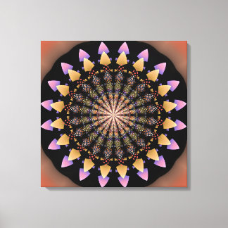 Floral patterns mandala canvas print