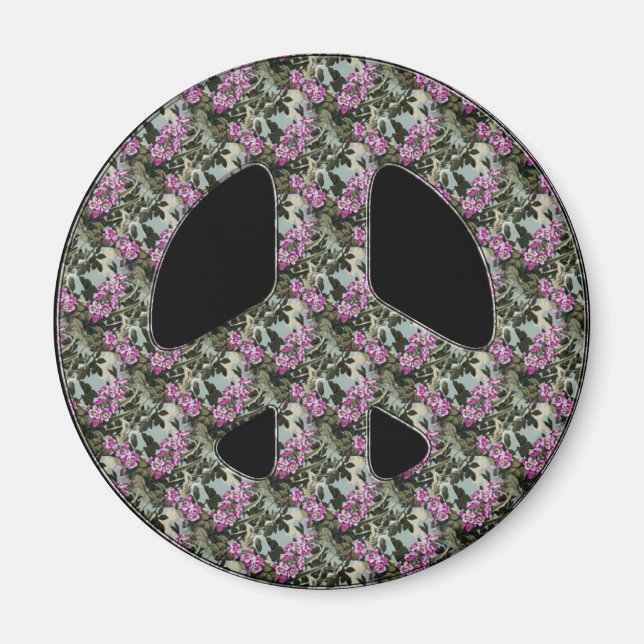 FLORAL PEACE SIGN MAGNET (Front)