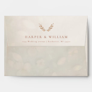 Floral peach blush Envelope