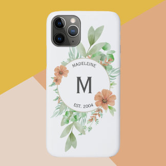 ‘Floral Peach’ - Personalized CaseMate iPhone Case