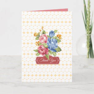 Floral & Pearls Thank You Card