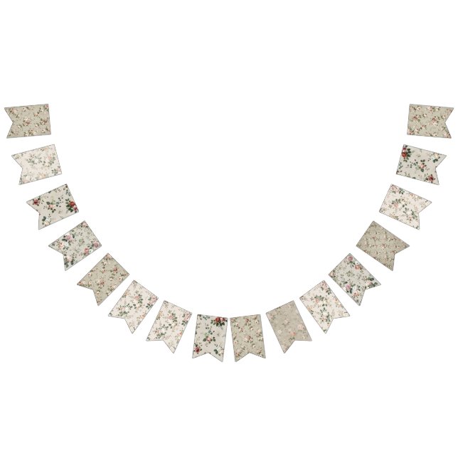 Floral Pendant Banner Garland | Bridal Shower  (All)