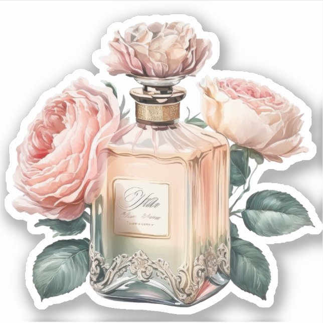 Floral Perfume Bottle (Front)