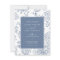 Floral Periwinkle Elegant Wedding