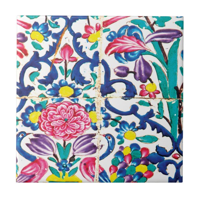 Floral persian Garden Tile (Front)