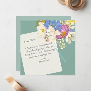 Floral Personal Love Note To Mother Card
