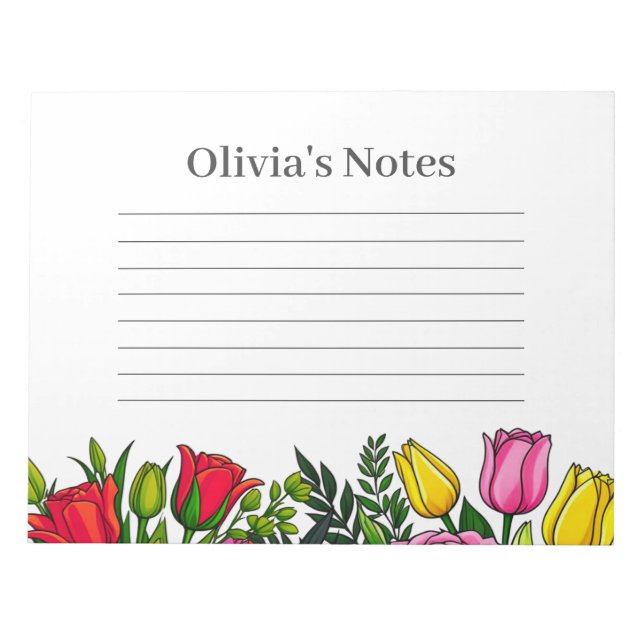Floral Personal Notes (Front)