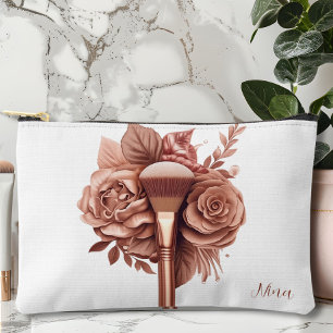 Floral Personalised  Accessory Pouch