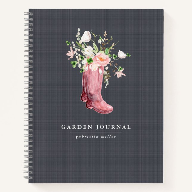 Floral Personalised Gardening Journal (Front)