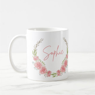 Floral Personalised Name Mug