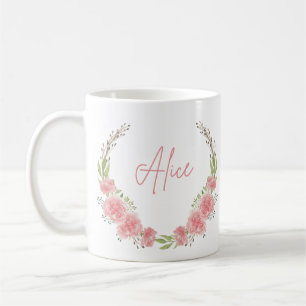 Floral Personalised Name Mug