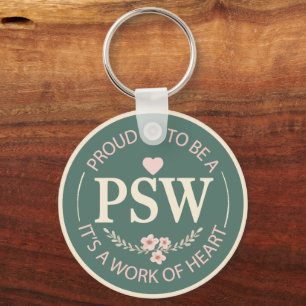 Floral Personalised PSW Key Ring