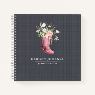 Floral Personalized Gardening Journal