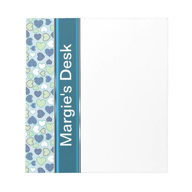 FLORAL PERSONALIZED NOTEPAD TEMPLATE (Front)