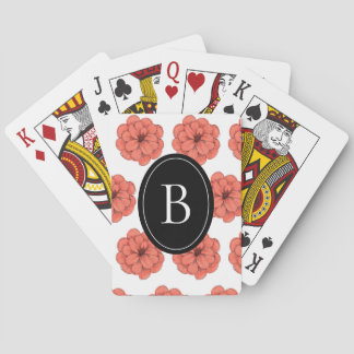 Floral Personalized Playing Cards