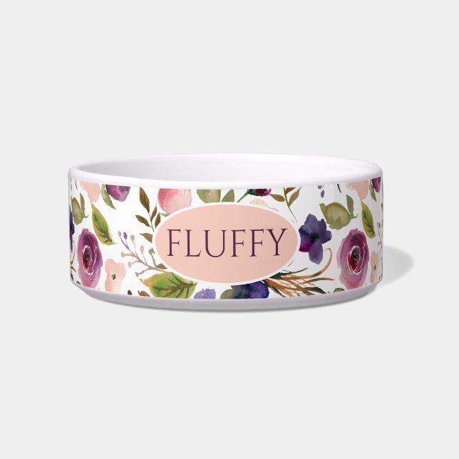 Floral Pet Bowl (Front)