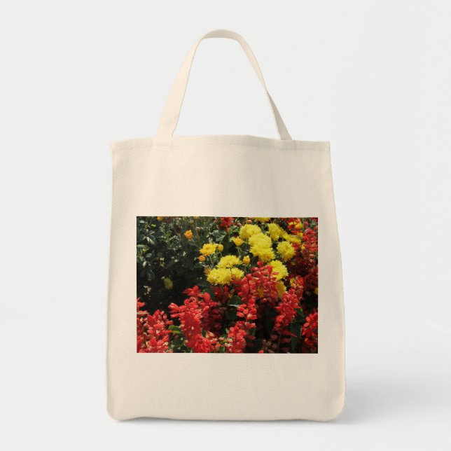 Floral photo art print cloth  tote bag (Front)