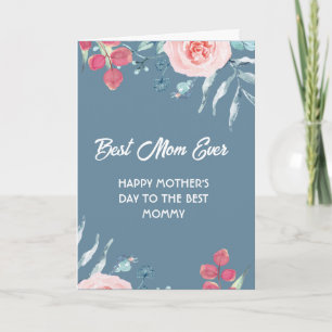 Floral Photo Collage Mother's Day Card for Mum