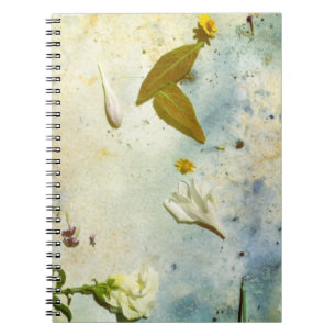 floral photo collage notebook