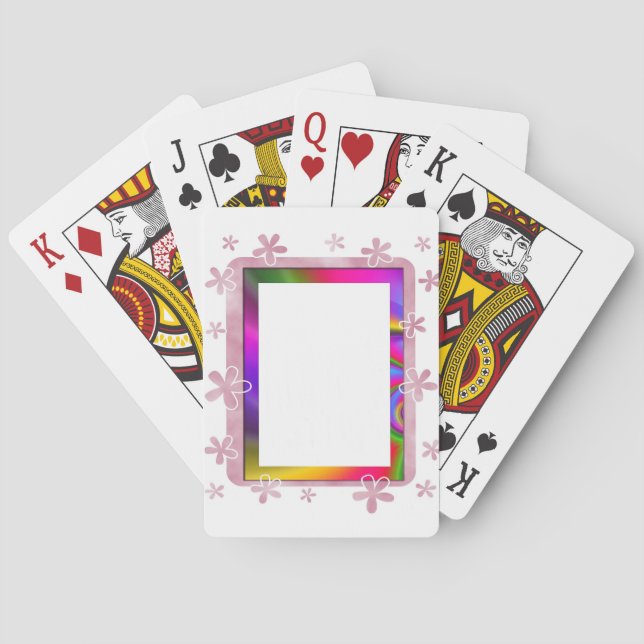 FLORAL PHOTO FRAME PLAYING CARDS (Back)
