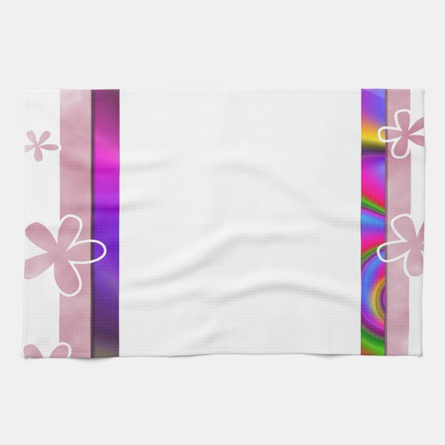 FLORAL PHOTO FRAME TEA TOWEL (Horizontal)