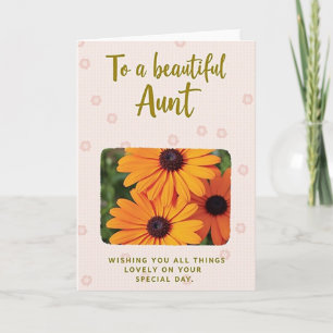 Floral Photo Happy Mothers Day Card