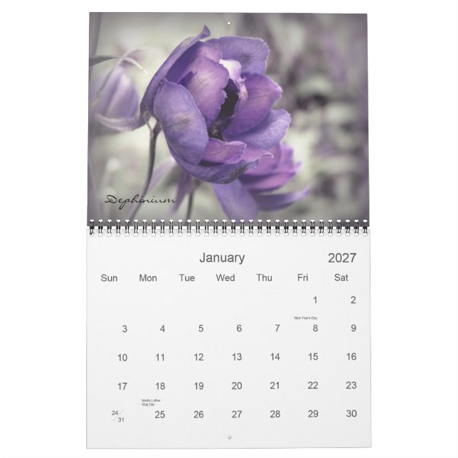 Floral Photography Calendar 2013 (Jan 2027)