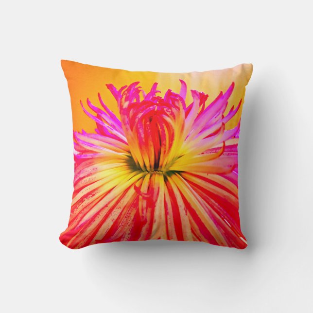 Floral Pillow  by Tamara Diaz Art  (Front)