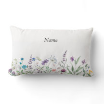 Floral pillow for little girl's room.