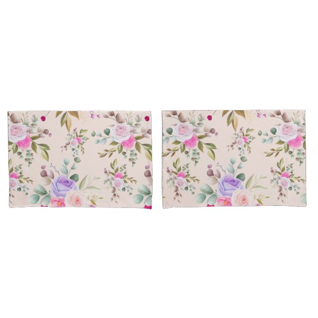 Floral Pillowcase (Front-Set)