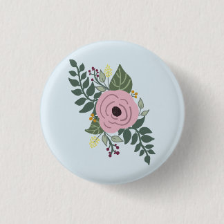 Floral Pin~! 3 Cm Round Badge