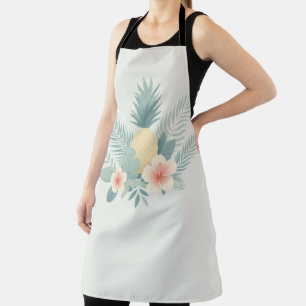 Floral Pineapple & Hawaiian Apron