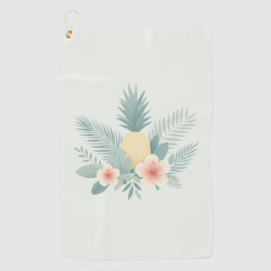 Floral Pineapple & Hawaiian Golf Towel