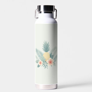 Floral Pineapple & Hawaiian Water Bottle