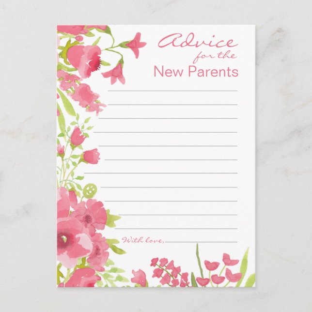 Floral Pink Advice (Front)