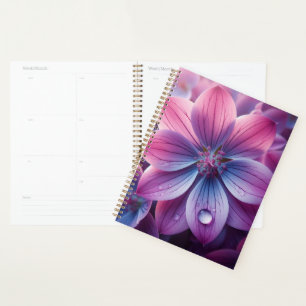 Floral Pink and Purple Lilac Planner