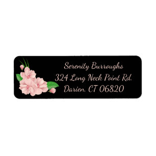 Floral Pink & Black Country Wedding