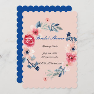 FLORAL PINK BRIDAL SHOWER INVITATION