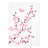 Floral Pink Cherry Blossoms