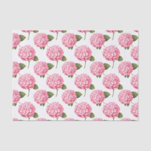 Floral Pink Cottage Garden Pattern Tissue Paper