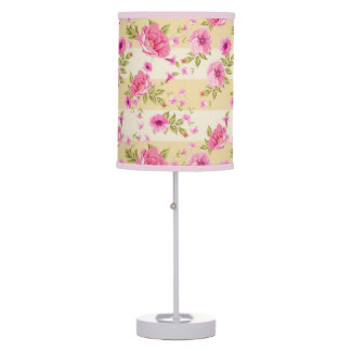Floral Pink flower Desk Lamp