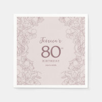 Floral Pink Mauve Birthday