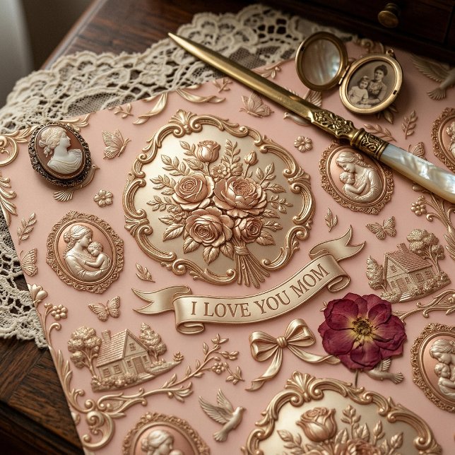 Floral Pink Mother’s Day Gift Wrap (Creator Uploaded)