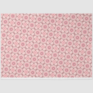 floral pink pattern tissue paper