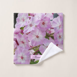 Floral Pink Phlox Photography Bath Towel Set