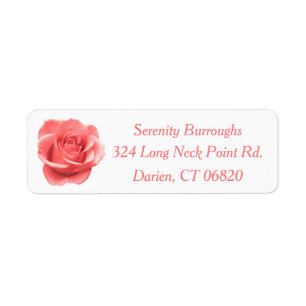 Floral PInk Rose Flower - Wedding, Bridal Shower